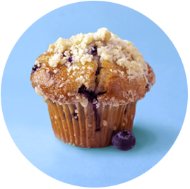 blueberry muffin vegan en glutenvrij